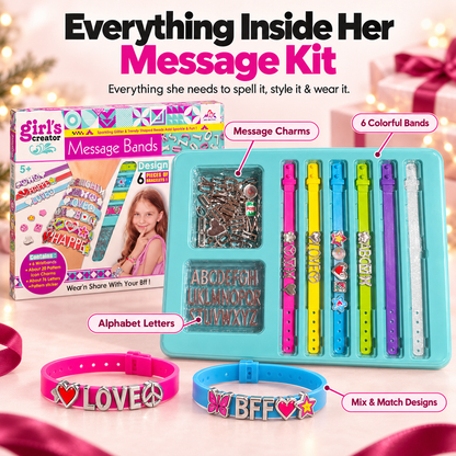 Message Bands Kit – Create, Wear & Share Your Own Bracelets 💕